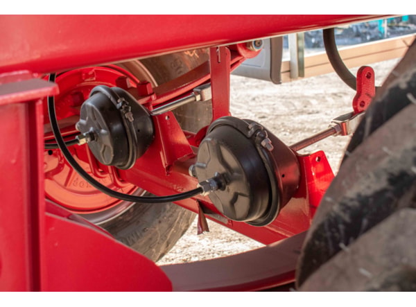 Remorca Agricola ROMSAN R140TAHK -TANDEM BENA TIP U 14t, basculare spate, frana pe aer , prelata cu suport si roata de rezerva de vanzare
